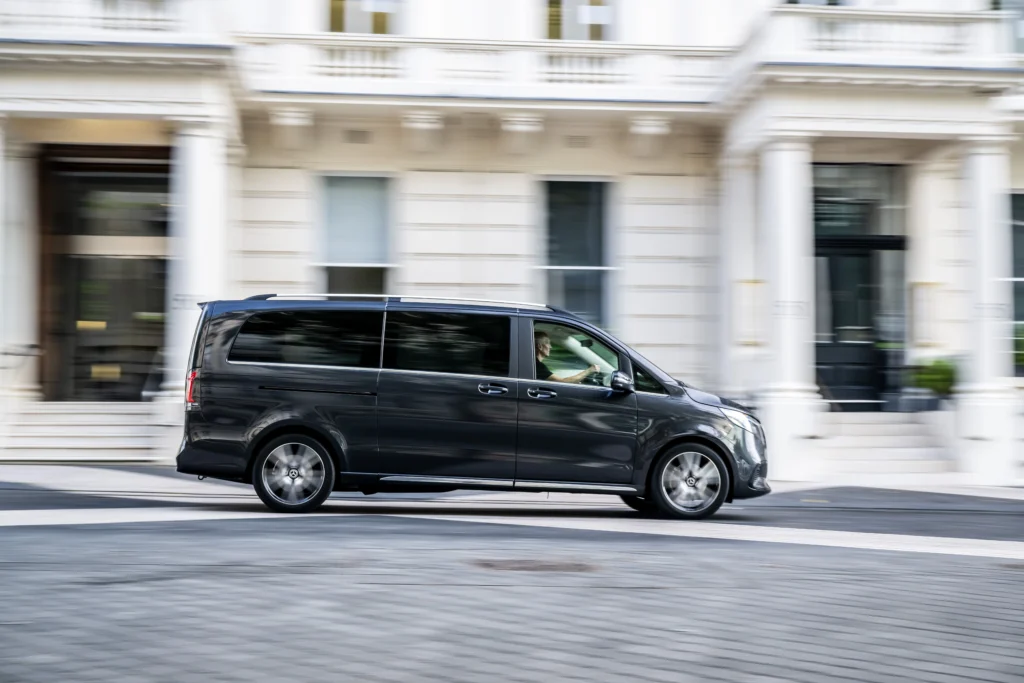 An image of a van highlights its key features